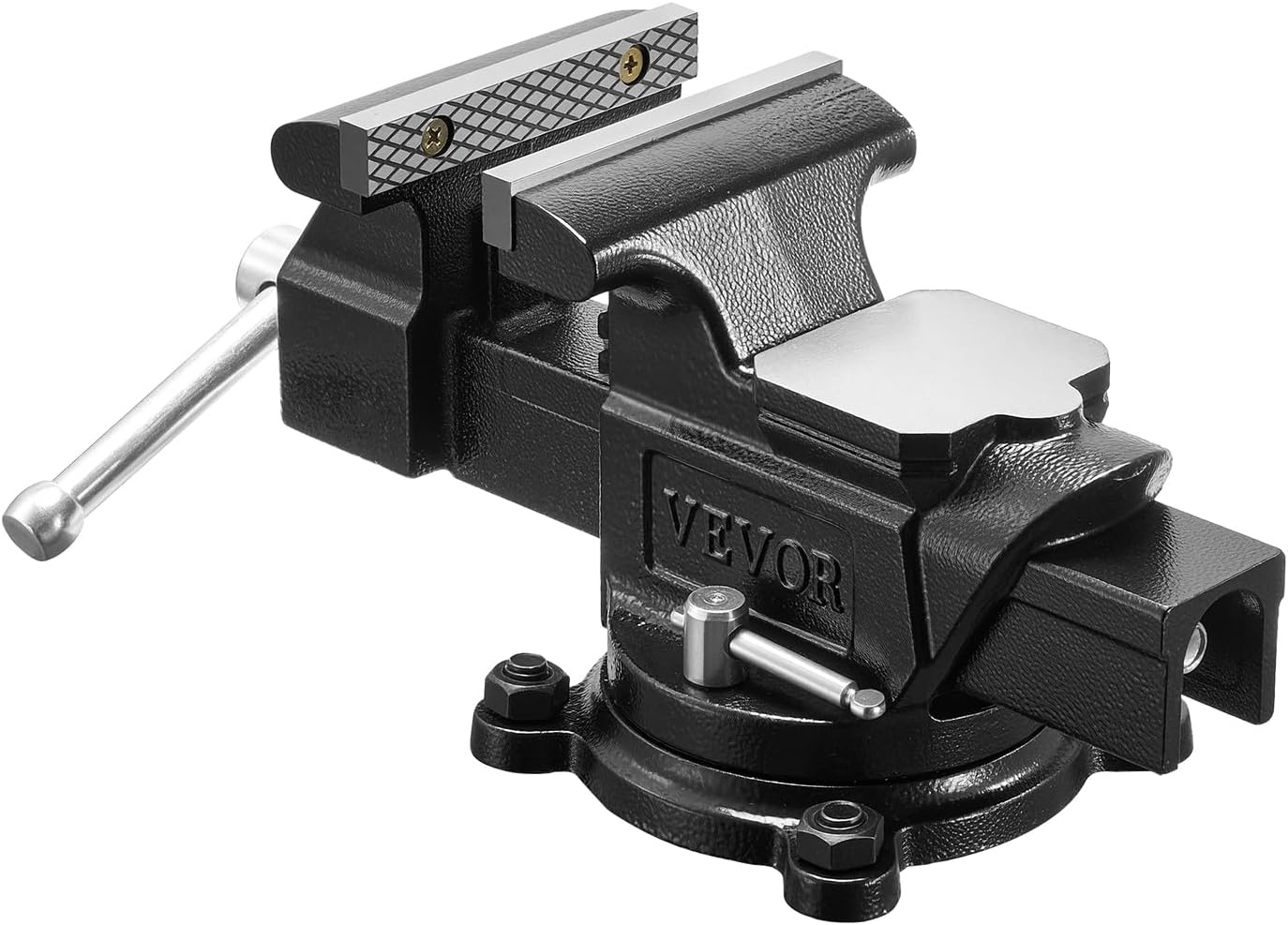 image:imageVEVOR Bench Vise 45inch Jaw Width 33inch Jaw Opening 240Degree Swivel Locking Base Multipurpose Vise wAnvil Heavy Duty Cast Iron Workbench Vise wBolts amp Nuts for Drilling Pipe Cutting for Drilling Grinding Cutting with Large Anvil Area Multipurpose Workbench Vise Heavy Duty Cast Iron with Bolts amp Nuts4inch
