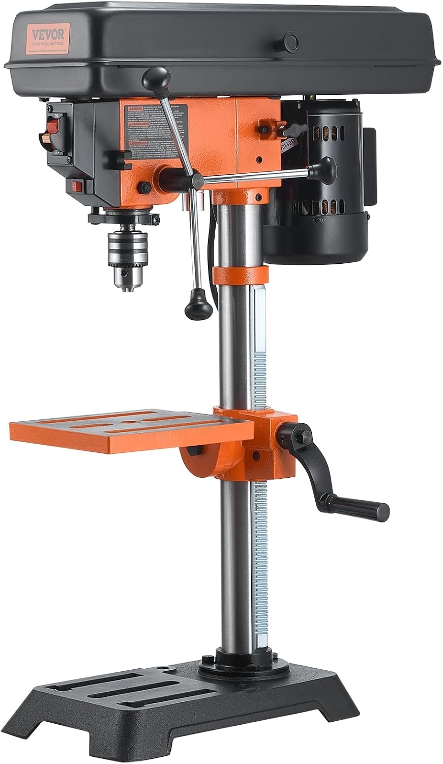 image:imageVEVOR Benchtop Drill Press 32 Amp and 5Speed Adjustable Drill Press with 10 in Swing Cast Iron Frame Worktable Tilts 045 Ideal for Drilling Wood amp Metal