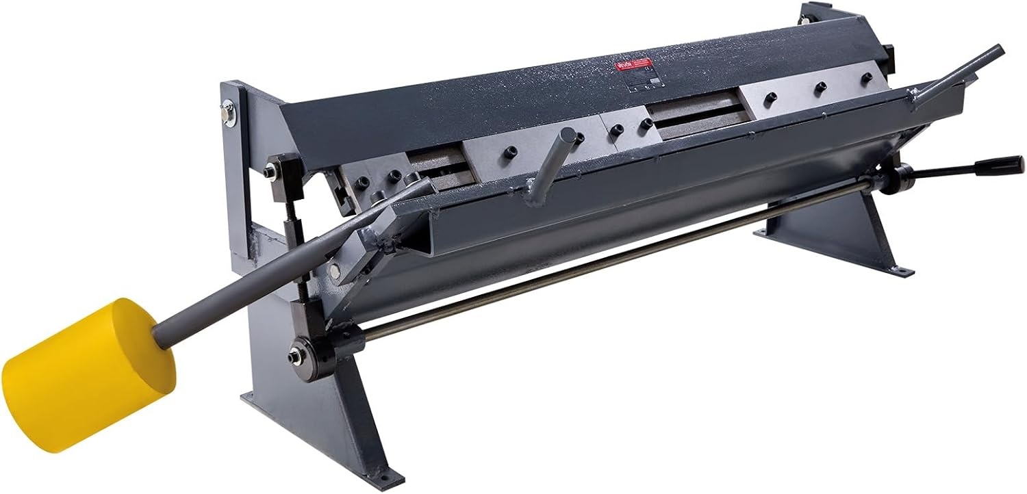 image:imageVEVOR Box and Pan Brake 48 in Sheet Metal Bending Brake16Gauge Mild Steel Capacity 0135 Degree Adjustable Metal Bender Machine with 16 Fingers HeavyDuty Aluminum Folder for Precise Bending36 inch