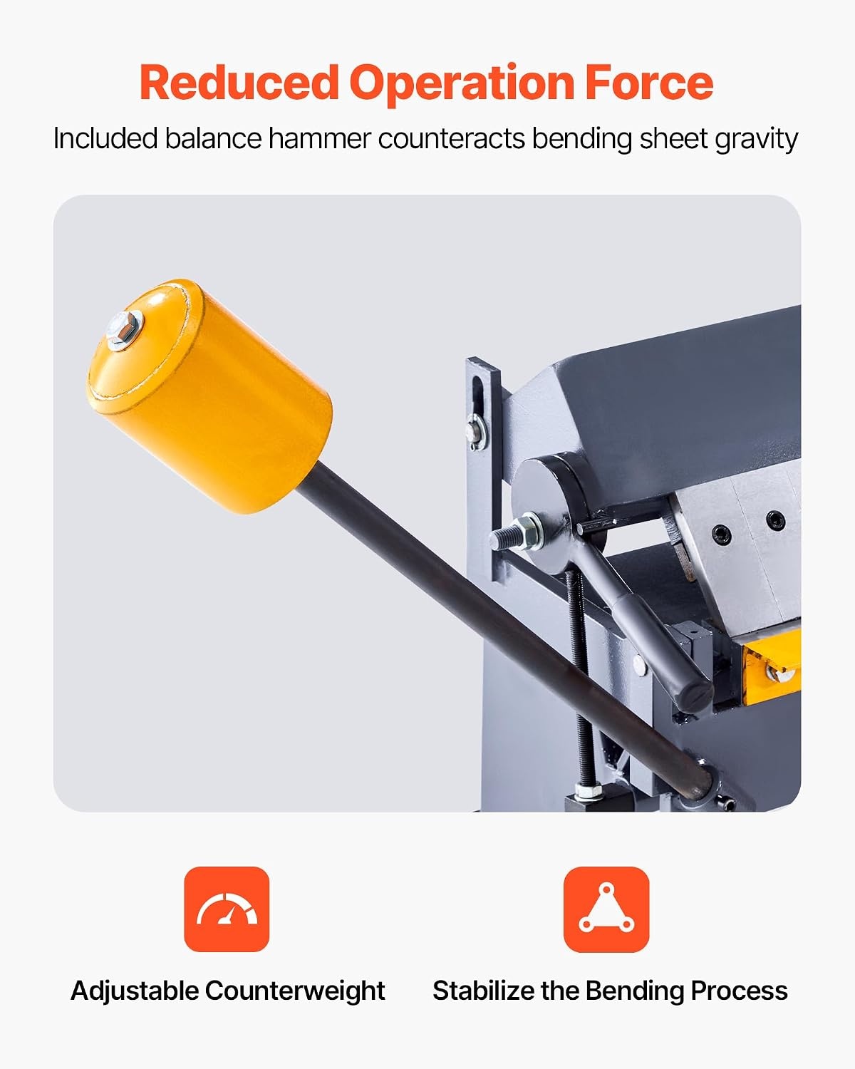 image:imageVEVOR Box and Pan Brake 48 in Sheet Metal Bending Brake16Gauge Mild Steel Capacity 0135 Degree Adjustable Metal Bender Machine with 16 Fingers HeavyDuty Aluminum Folder for Precise Bending48 inch