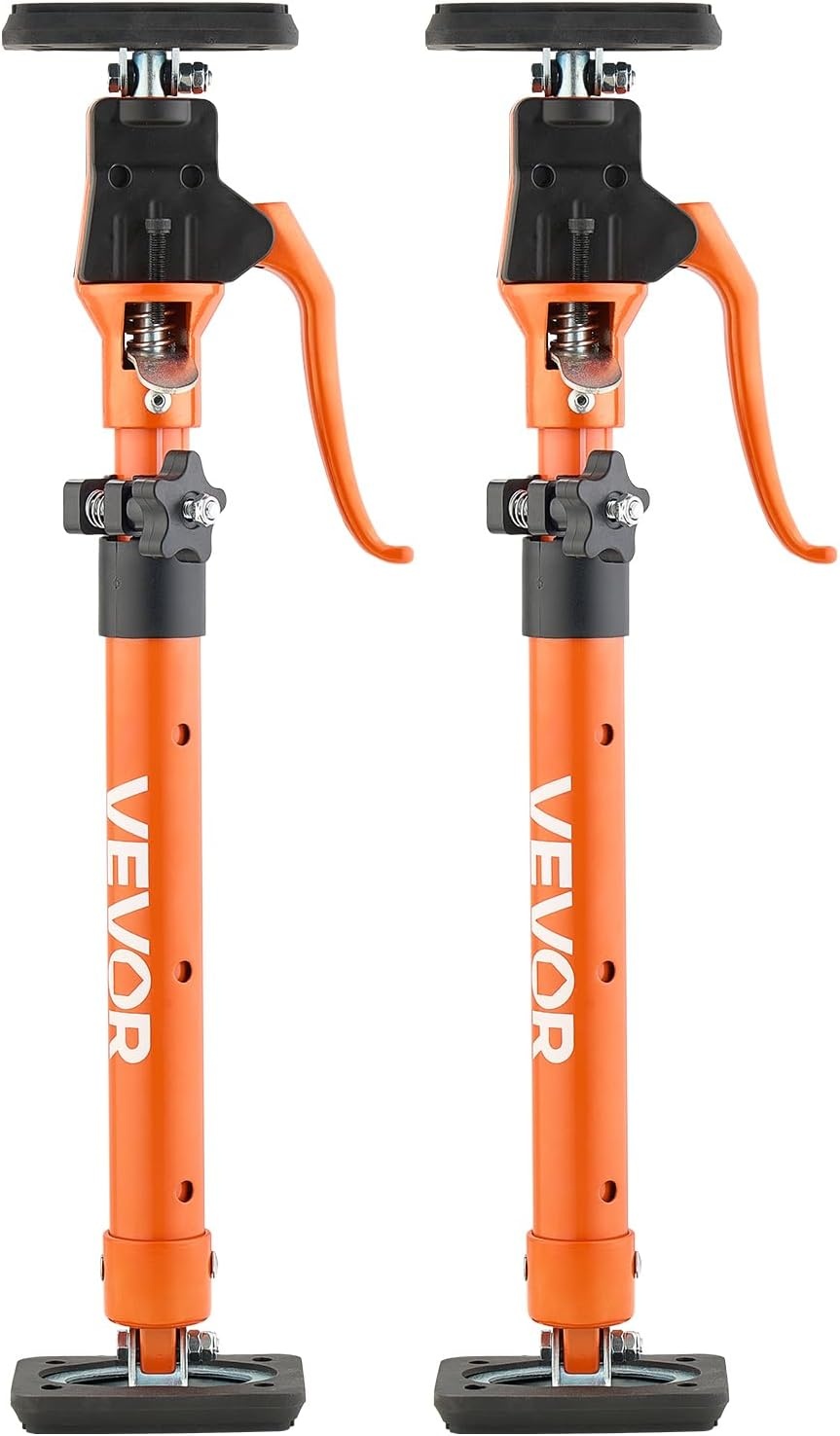 image:imageVEVOR Cabinet Jack Support Pole 2Pack 208453 Inch Steel Telescopic Quick Support Rod Adjustable 3rd Hand System up to 154 lbs Capacity for Installing Cabinets Lifting Drywall Cargo Bars189295 2PC