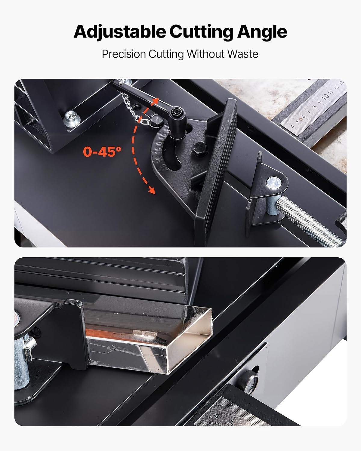 image:imageVEVOR Chop Saw 14inch Stainless Steel Cold Cut Blade 3500 W Powerful Brushless Motor 7501200 rmin Adjustable Speed Metal Cutting Chop Saw for Metal Square and Flat Tubes Steels 240V60HZ14 3500W