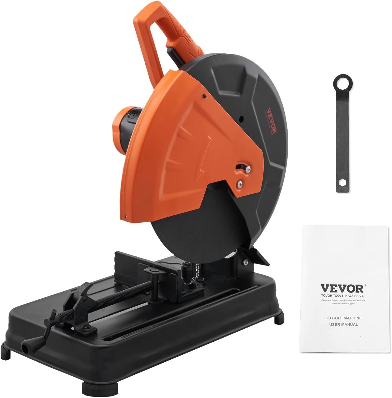 image:imageVEVOR Chop Saw 14inch Stainless Steel Cold Cut Blade 3500 W Powerful Brushless Motor 7501200 rmin Adjustable Speed Metal Cutting Chop Saw for Metal Square and Flat Tubes Steels 240V60HZ14 2300W