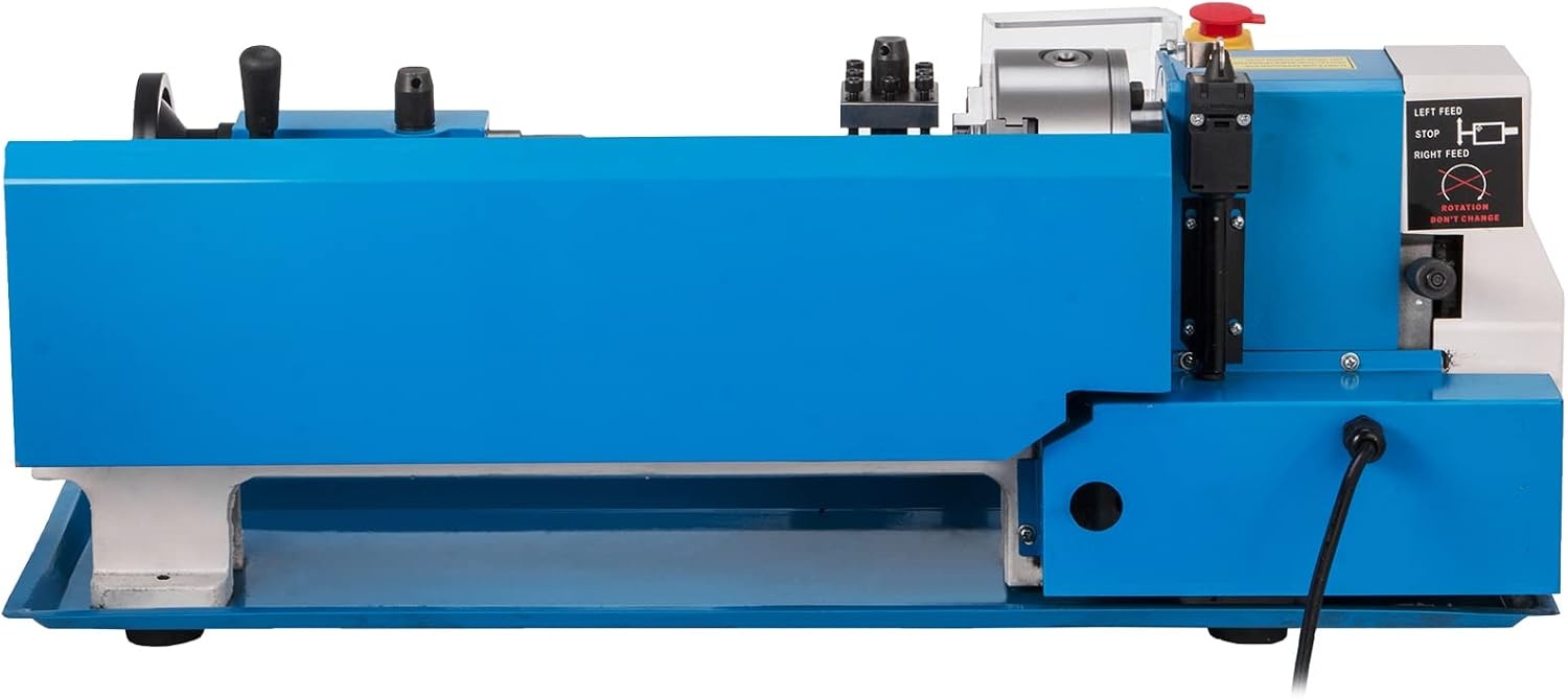 image:imageVEVOR Compact Metal Lathe 7 x 14 Adjustable Speed 02500 RPM Equipped with 4 3jaw Chuck Ideal for Metalworking Benchtop Design for Metal Turning Projects