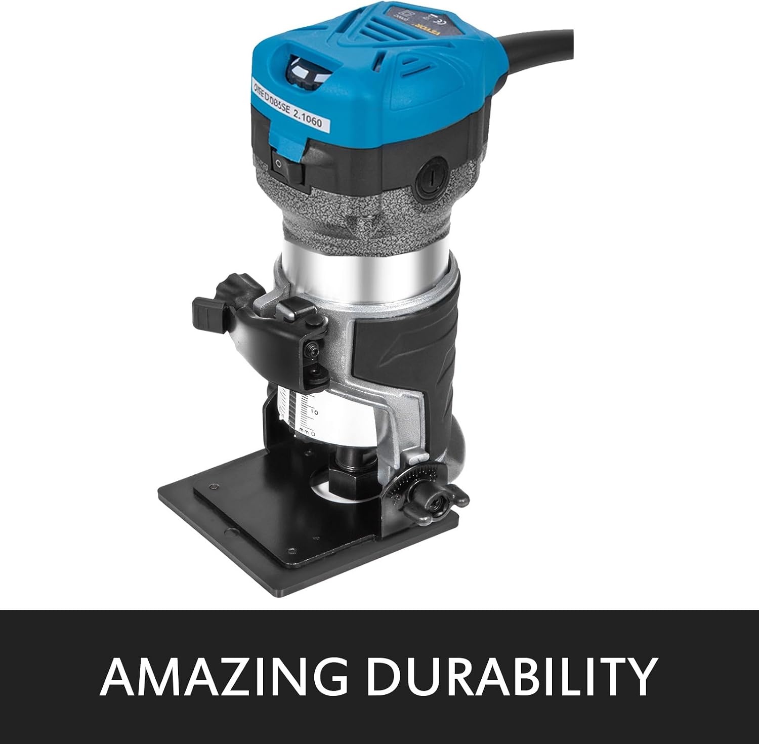 image:imageVEVOR Compact Router 125HP With Fixed Base Plunge Base and Tilt Base Variable Speed Wood Router Kit Max Torque 30000RPM For Woodworking amp Furniture Manufacturingw Fixed Base Plunge Base and Tilt Base