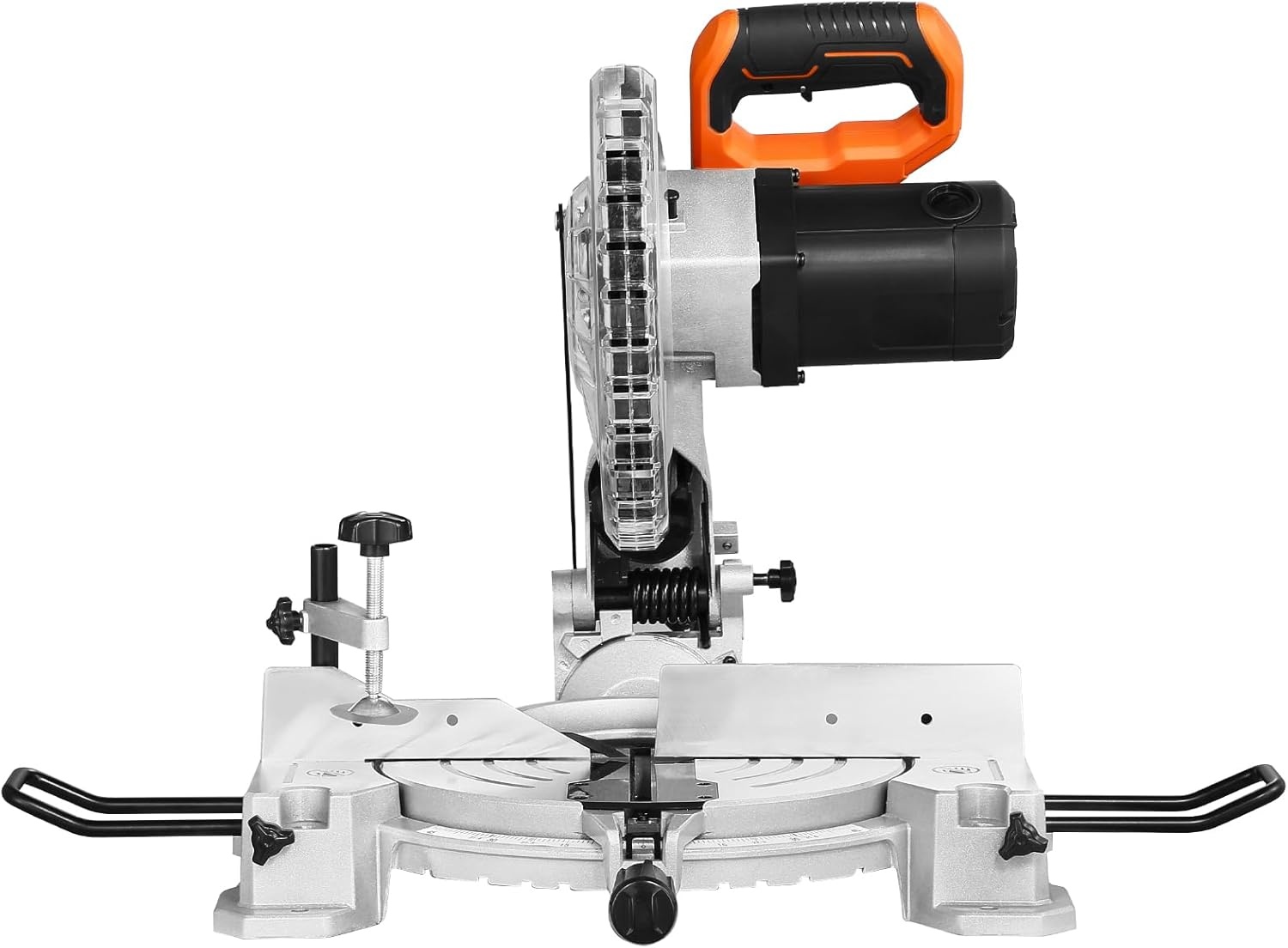 image:imageVEVOR Compound Miter Saw 10Inch Blade 15 Amp Motor 60Tooth Corded Single Bevel 045 LED Precision Alignment Angle Adjustable Lightweight Cast Aluminum Base for Wood Composite DeckingSingle Bevel10
