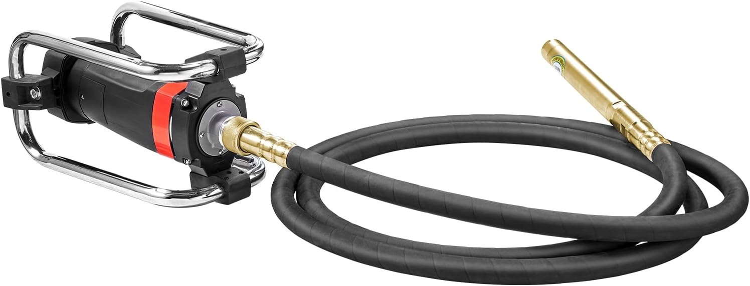 image:imageVEVOR Concrete Vibrator 1300W Power 16000 Vibrations Per Minute Durable 2HP Copper Engine Portable for Construction Comes with 1475ft Shaft Ideal for Removing Air Pockets amp SmoothingShaft new version