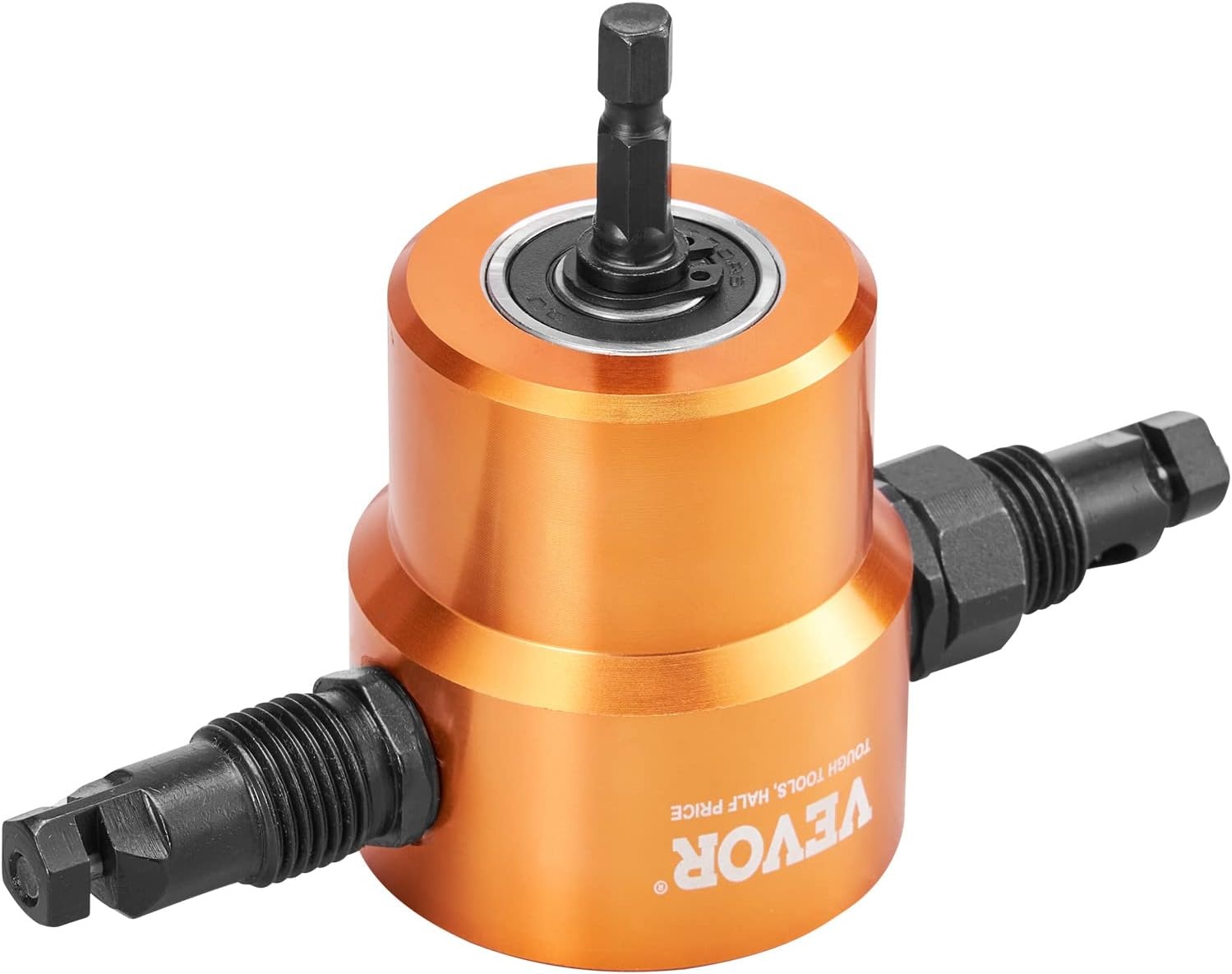image:imageVEVOR Cordless Metal Nibbler with 18 V 2000 mAh Battery 1200 RPM Brushless Motor Electric Nibbler Metal Cutter with Plastic Carrying Case for Cutting Stainless Steel Aluminum and Copper Sheet006in16mm 15003000RPM