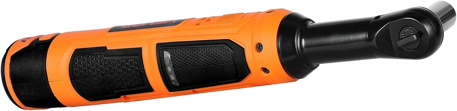 image:imageVEVOR Cordless Ratchet Wrench 38 inch Drive 240 RPM up to 33 ftlbs of Torque Extended Battery Powered Electric Ratchet Wrench Set with Two Batteries Charger Sockets Adaptor and Extension Bar33 ftlbs Extended Head Manual Ratchet Wrench