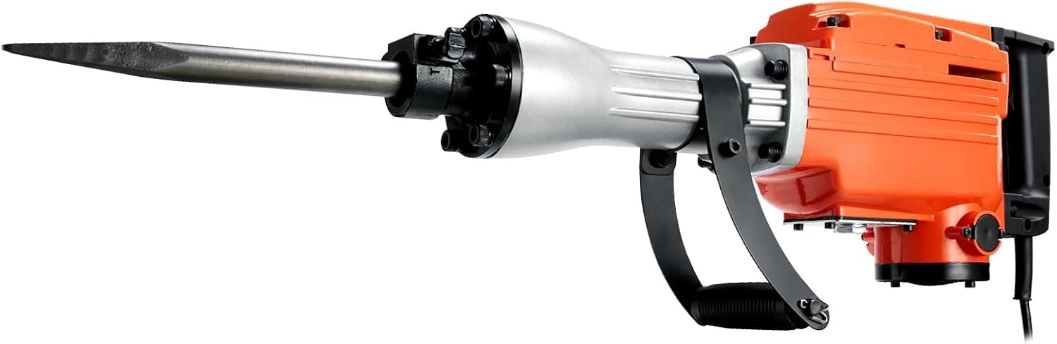 image:imageVEVOR Demolition Jack Hammer MAX 2200W Electric Jackhammer Heavy Duty 1350 BPM Concrete Breaker 6pcs Chisels Bit Chipping WCase 1350 BPM Concrete Breaker 6pcs Chisels Bit Chipping With CaseOrange