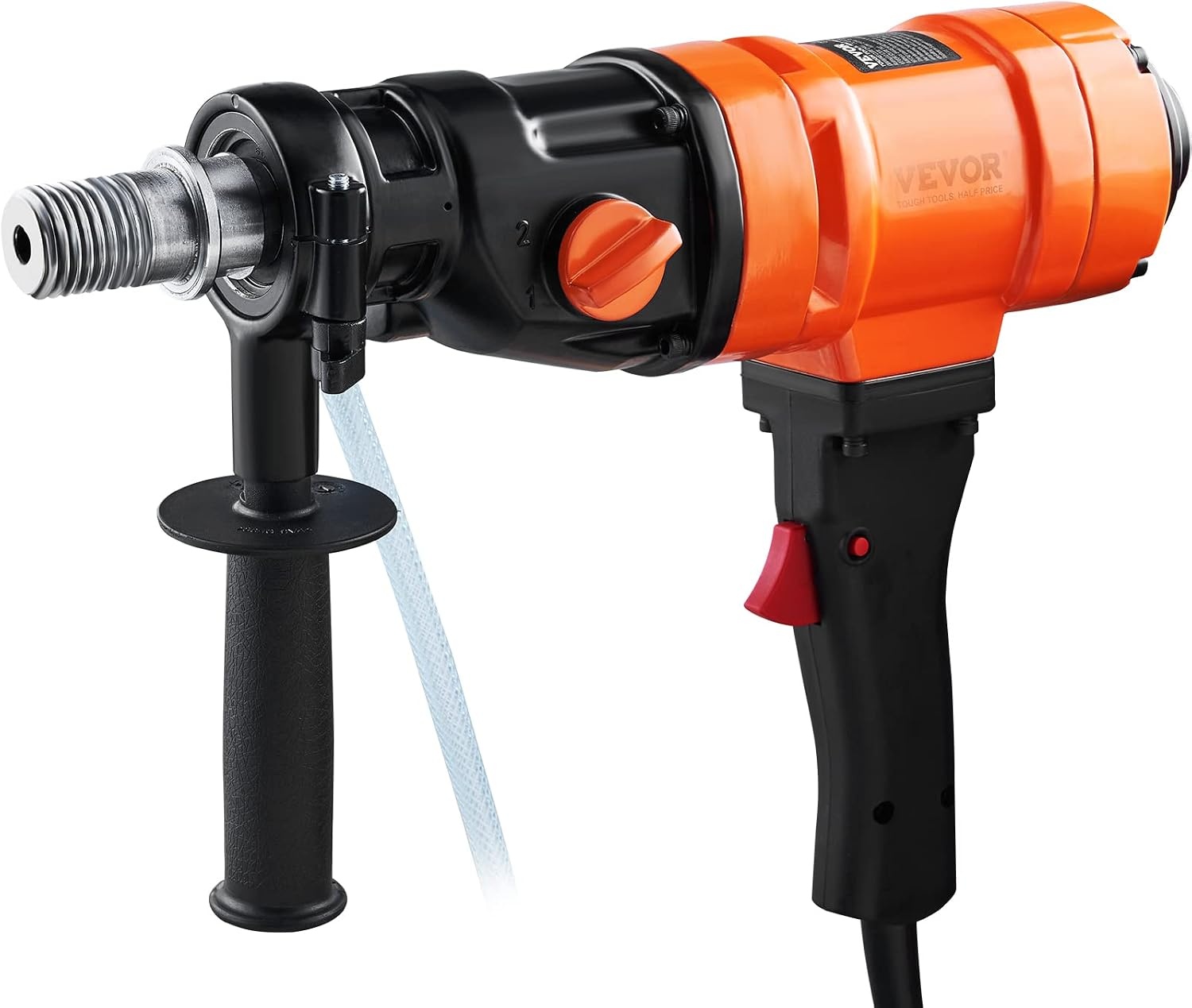 image:imageVEVOR Diamond Core Drilling Machine 10in Wet Concrete Core Drill Rig with Stand Wheels 750RPM Speed amp 114 Thread amp Lifting Handle 10in Drilling Diameter for Concrete Brick Block Stone 2500W4 Inches