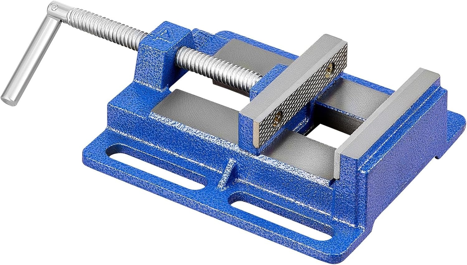 image:imageVEVOR Drill Press Vise 4 Inch Jaw Width Portable Bench Vise Slotted Base for Easy Installation Durable Cast Iron Construction Workbench Vice for Woodworking Metalworking Drilling and Cutting4inch
