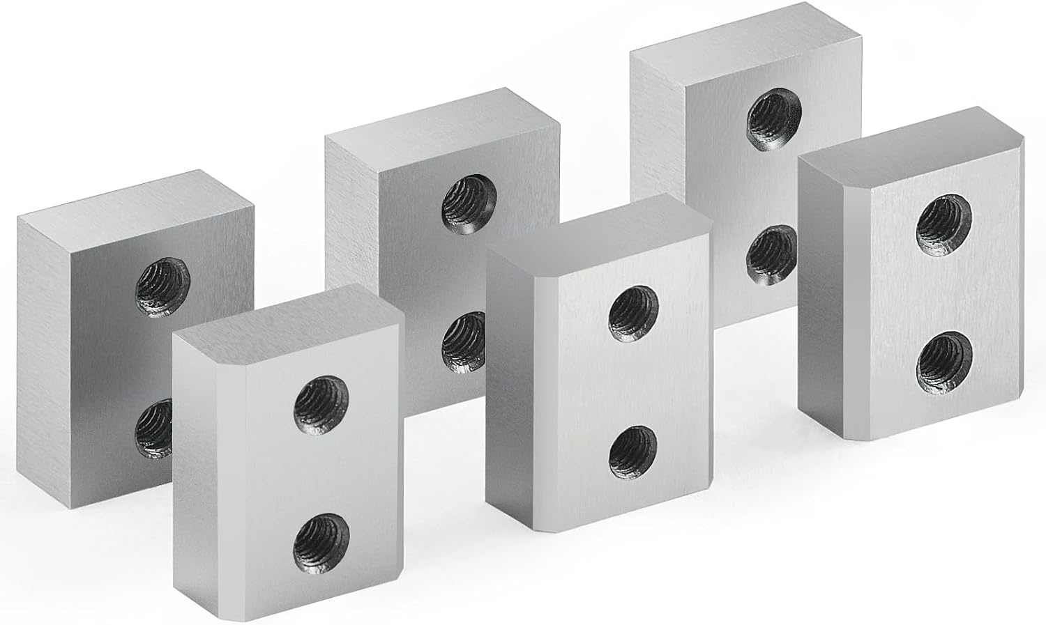 image:imageVEVOR Electric Rebar Cutter Replacement Blades 6 PCS 16mm58 Inch HRC5860 Hard Jaw Blades with 12 Hex Screws amp Spring Washers Fit RC16RC16 Rebar Blades