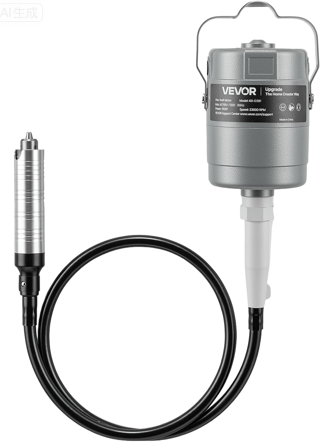 image:imageVEVOR Flex Shaft Grinder 125W 18000RPM Electric Flex Shaft Rotary Tool FootPedal Control Hanging Carver Grinder with 112PCS Accessory Kit for Sanding Buffing Polishing Cutting150W with 112PCS