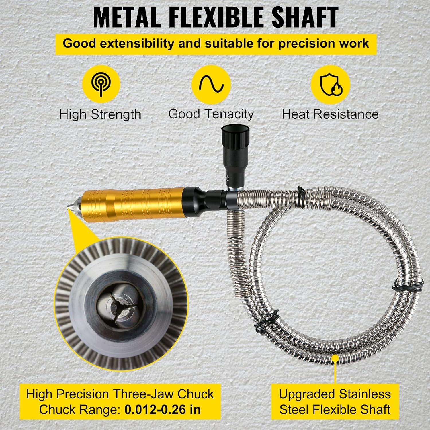 image:imageVEVOR Flex Shaft Grinder 125W 18000RPM Electric Flex Shaft Rotary Tool FootPedal Control Hanging Carver Grinder with 112PCS Accessory Kit for Sanding Buffing Polishing Cutting780W
