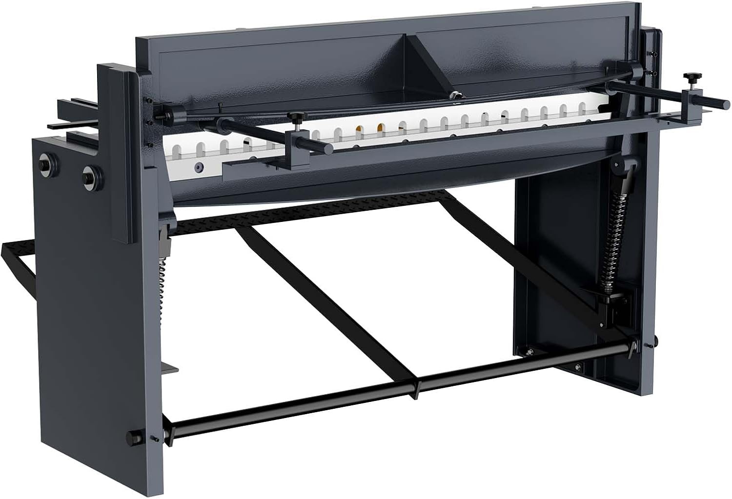 image:imageVEVOR Foot Stomp Sheet Metal Shear 52 in Width Manual Floor Shear with Soild Steel Frame Adjustable Blade Gap Material Stops FootPedal Control for Cutting Steel Copper Rebar and Aluminum