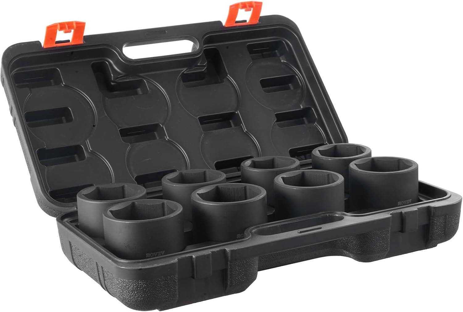 image:imageVEVOR Impact Socket Set 130 Piece 38 amp 12 SAE amp Metric Drive Socket Set 6 Point CrMo Alloy Steel for Auto Repair EasytoRead Size Markings Includes Storage Case34 8PCS CRMO
