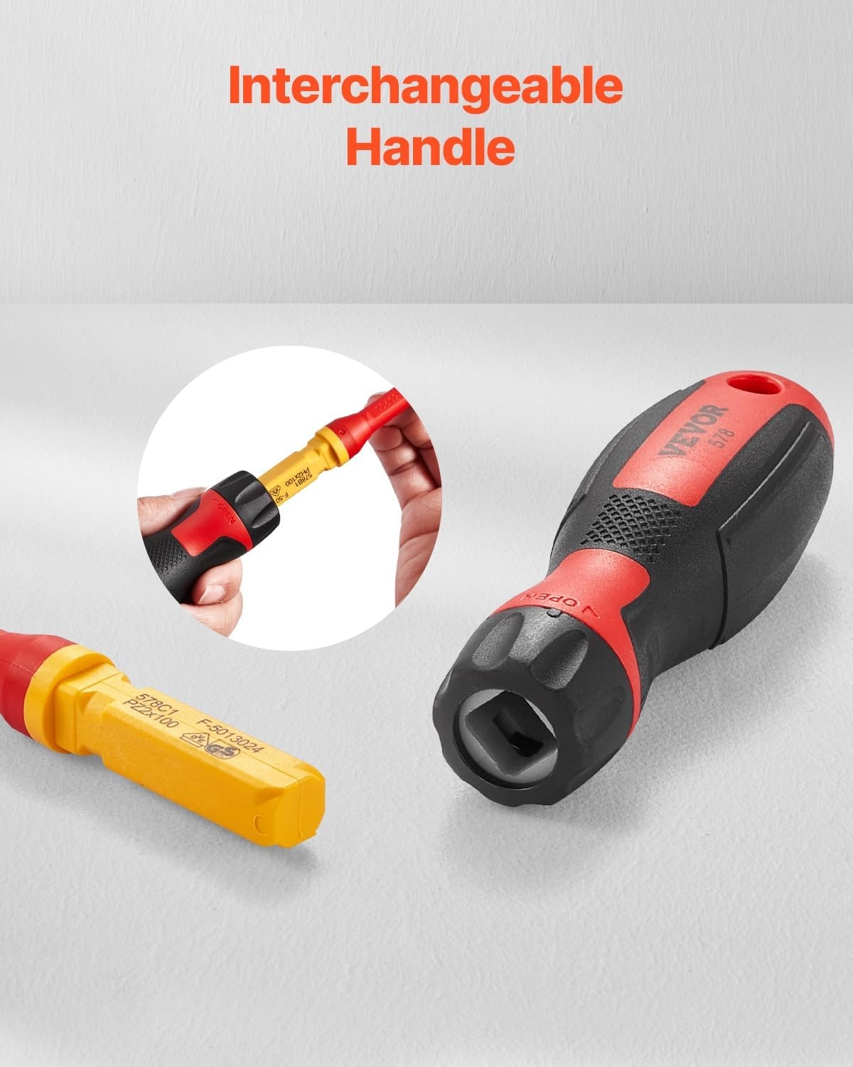 image:imageVEVOR Insulated Screwdriver Set 13Piece Professional Electrical Screwdriver Set 1000V Insulated Electrician Tool Set with Magnetic Phillips Slotted Pozi Torx Tips Screwdrivers for Electricians13pcs