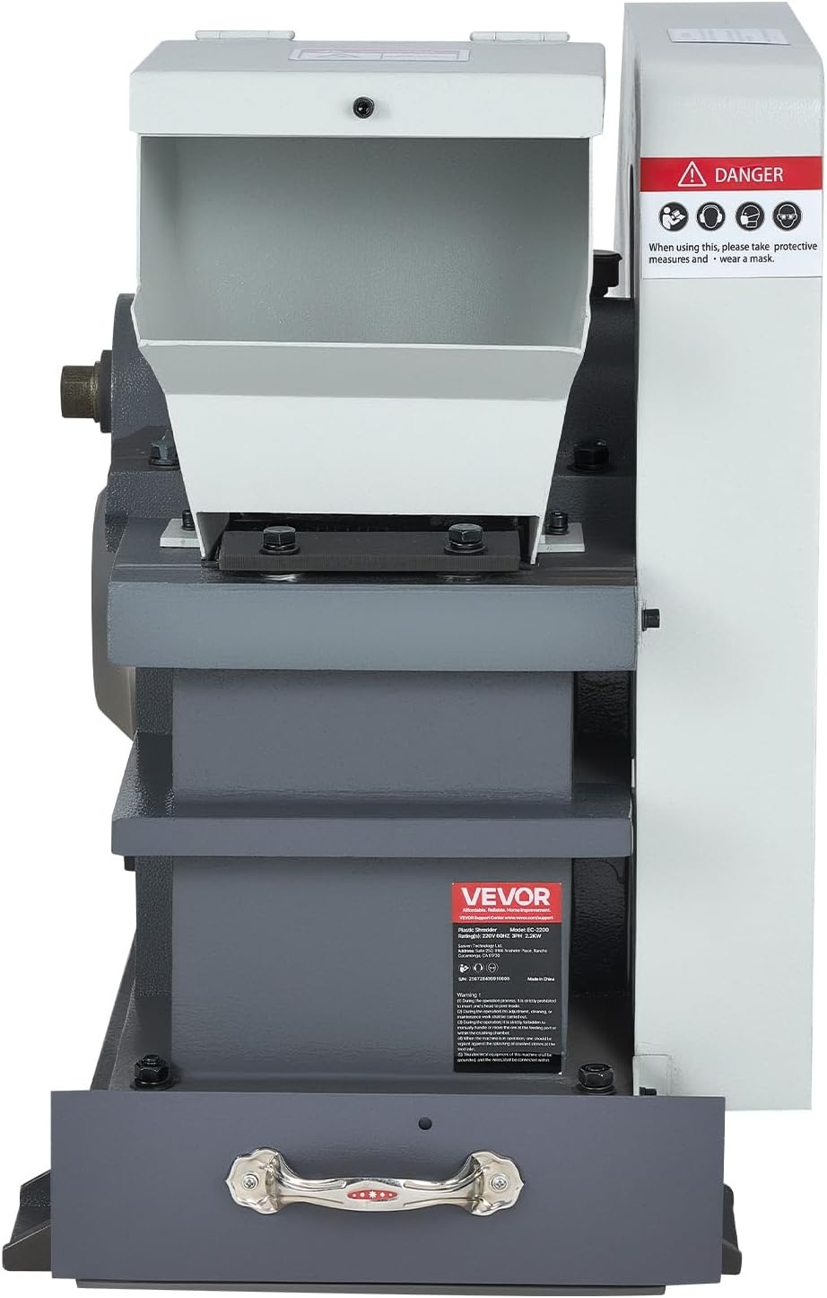 image:imageVEVOR Jaw Crusher Machine 22KW High Power Rock Stone Crush Machine 610 x 512 inch Feeding Port 1740 RPM Speed Stone Shatter Grinder Electric Stone Shatter 220V for Rock Coal Glass Bottle
