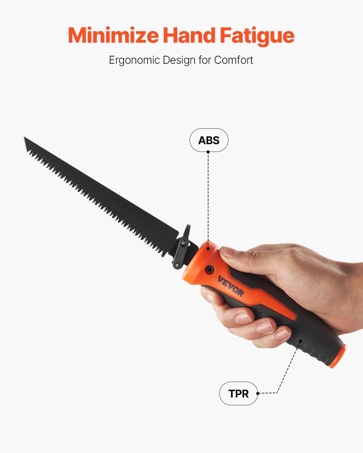 image:imageVEVOR Keyhole Saw 6 in Soft Grip Handle 8in1 MultiBlades Drywall Triple Ground Teeth for Cutting Drywall Wood Metel Plastic Plywood Wallboard Thin Sheet6 inch