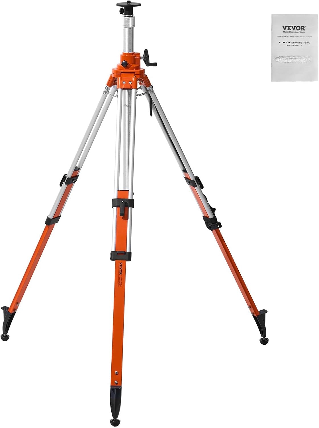 image:imageVEVOR Laser Level Tripod Stand 5811 Thread Mount 450711437 inch Height Adjustment Heavy Duty Survey Tripod with Level Bubble amp Diffusion Limiter Liftable NonSkid Feet for ConstructionLiftableprofessional