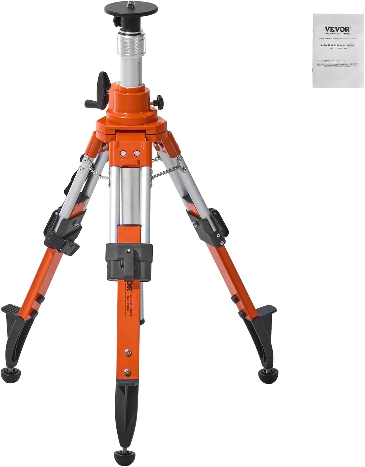 image:imageVEVOR Laser Level Tripod Stand 5811 Thread Mount 450711437 inch Height Adjustment Heavy Duty Survey Tripod with Level Bubble amp Diffusion Limiter Liftable NonSkid Feet for ConstructionLiftableprofessional