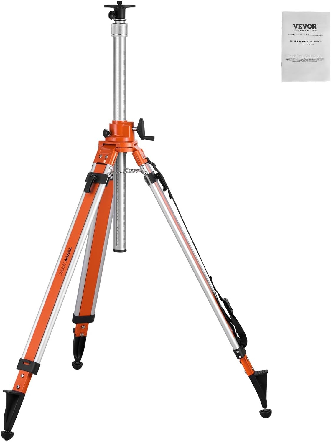 image:imageVEVOR Laser Level Tripod Stand 5811 Thread Mount 450711437 inch Height Adjustment Heavy Duty Survey Tripod with Level Bubble amp Diffusion Limiter Liftable NonSkid Feet for ConstructionLiftableprofessional