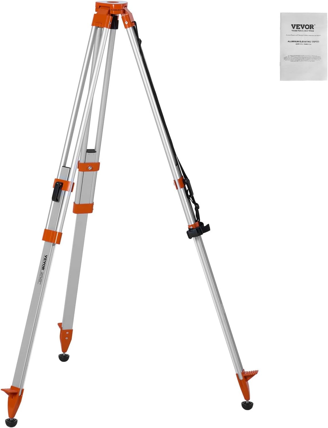 image:imageVEVOR Laser Level Tripod Stand 5811 Thread Mount 450711437 inch Height Adjustment Heavy Duty Survey Tripod with Level Bubble amp Diffusion Limiter Liftable NonSkid Feet for ConstructionRetractable Legsprofessional