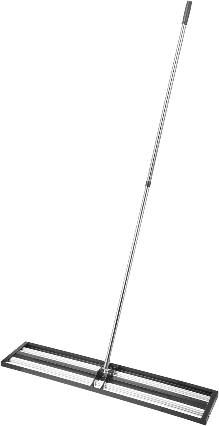 image:imageVEVOR Lawn Leveling Rake 30 x10 Level Lawn Tool HeavyDuty Lawn Leveler with 78 Steel Extended Handle Yard Leveling Rake Suit for Garden Golf Lawn Farm Green48x10