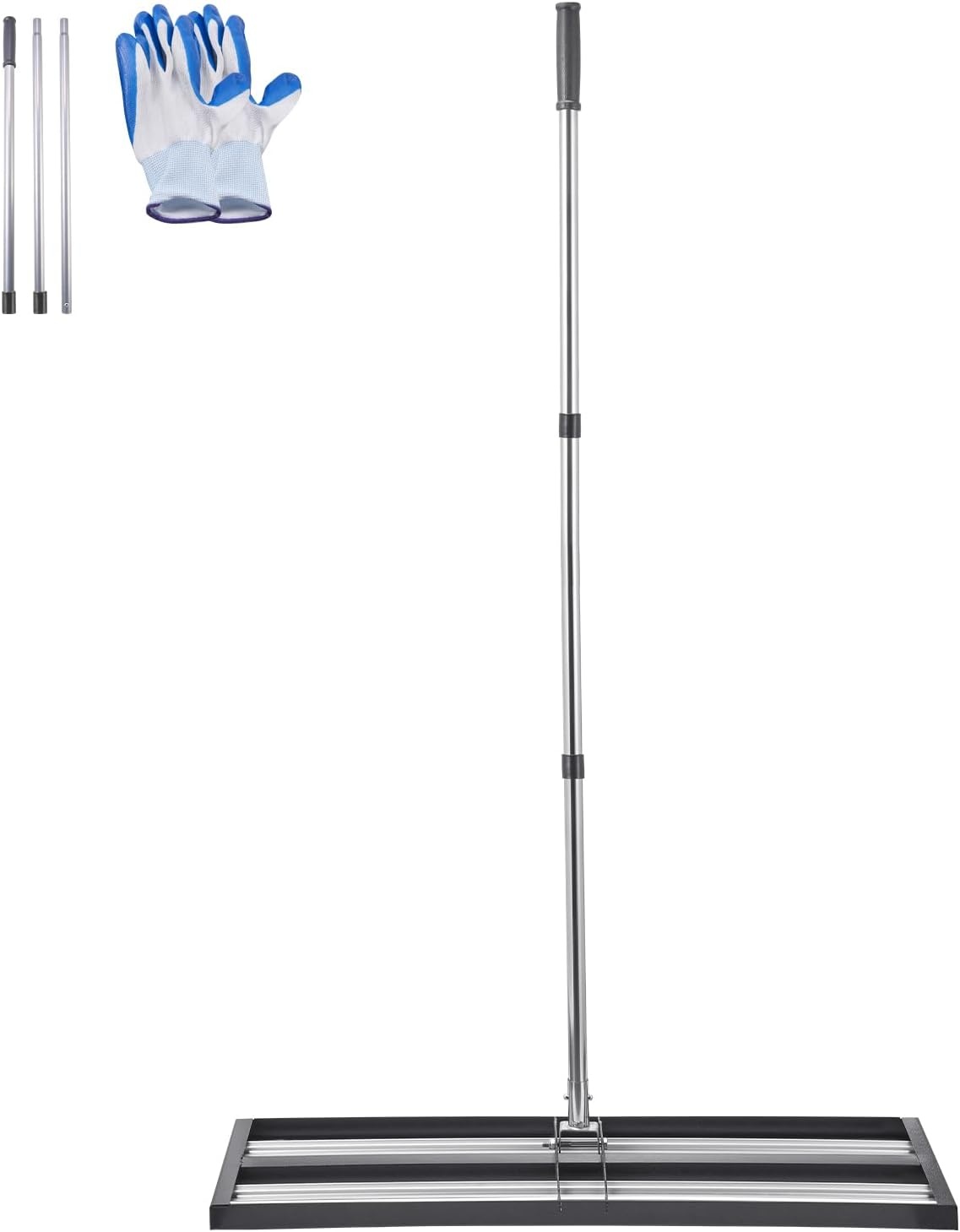 image:imageVEVOR Lawn Leveling Rake 30 x10 Level Lawn Tool HeavyDuty Lawn Leveler with 78 Steel Extended Handle Yard Leveling Rake Suit for Garden Golf Lawn Farm Green36x10
