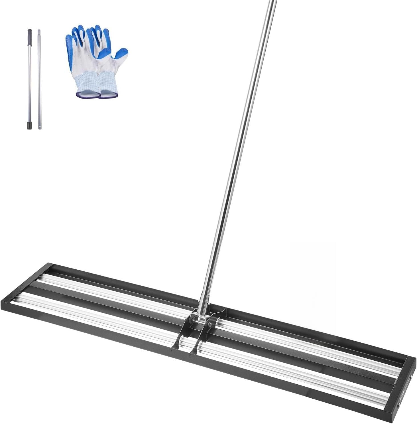 image:imageVEVOR Lawn Leveling Rake 30 x10 Level Lawn Tool HeavyDuty Lawn Leveler with 78 Steel Extended Handle Yard Leveling Rake Suit for Garden Golf Lawn Farm Green48x10