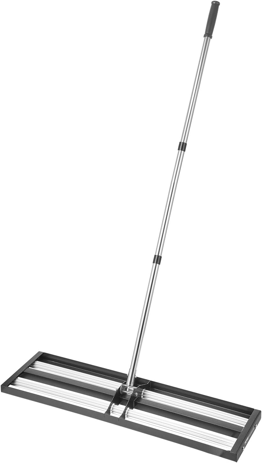 image:imageVEVOR Lawn Leveling Rake 30 x10 Level Lawn Tool HeavyDuty Lawn Leveler with 78 Steel Extended Handle Yard Leveling Rake Suit for Garden Golf Lawn Farm Green36x10