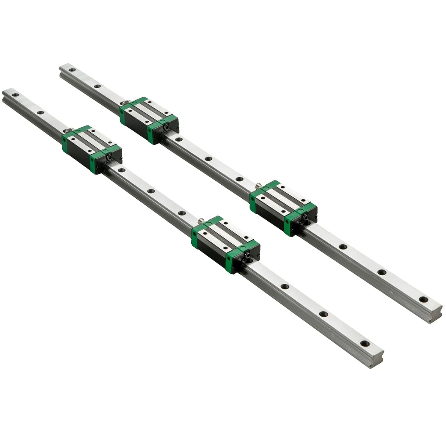 image:imageVEVOR Linear Rail Guide Kit HGR20 2PCS 600 mm 2362 inch Linear Rails and 1PCS Ball Screw 4PCS Slide Blocks with BF12BK12 End Support Coupling and Nut Housing for DIY CNC Routers Lathes Linear Rail Slide HGR20600mmHSR 201700mm