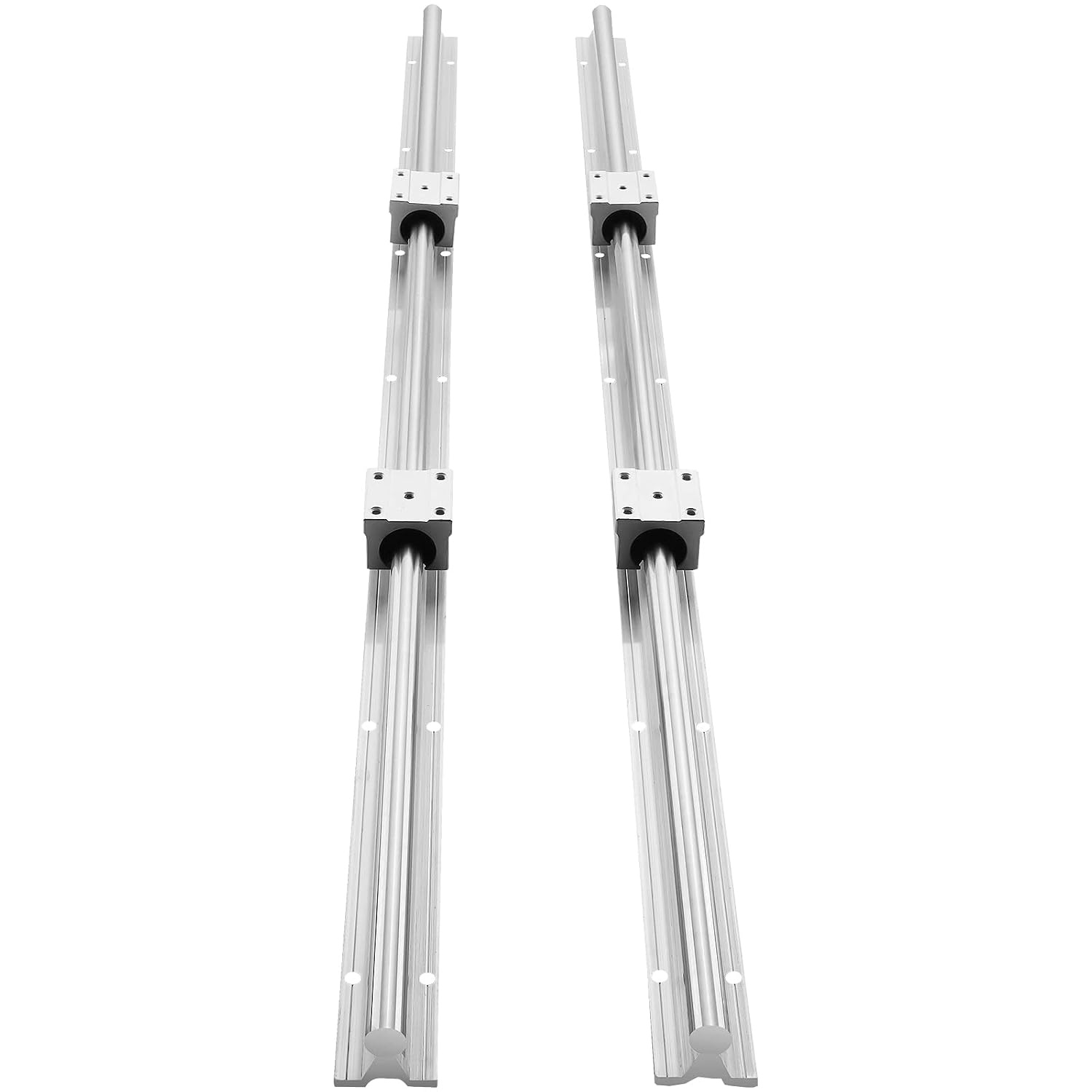 image:imageVEVOR Linear Rail Slide SBR161000mm 2 PCS and 4 PCS SBR16UU Slide Blocks Linear Guide Rail and Bearings Kit for Automated Machines DIY Project CNC Router Machines
