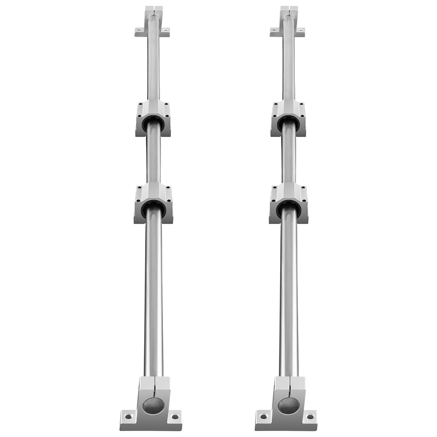 image:imageVEVOR Linear Rail Slide SFC201000mm 2 PCS 394 in1000mm SFC20 Guide Rails 4 PCS SC20 Slide Blocks 4 PCS Rail Supports Linear Rails and Bearings Kit for Automated Machines CNC DIY Project