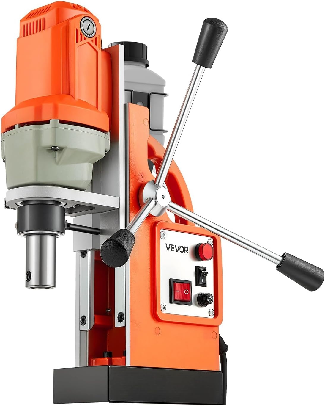 image:imageVEVOR Mag Drill Press 1200 W 15 Boring Diameter 2248 lbf Power Magnetic Drill Press 900 RPM Speed with Weldon Shank Efficient Cooling for Metal Surface Industrial and Home ImprovementW 15