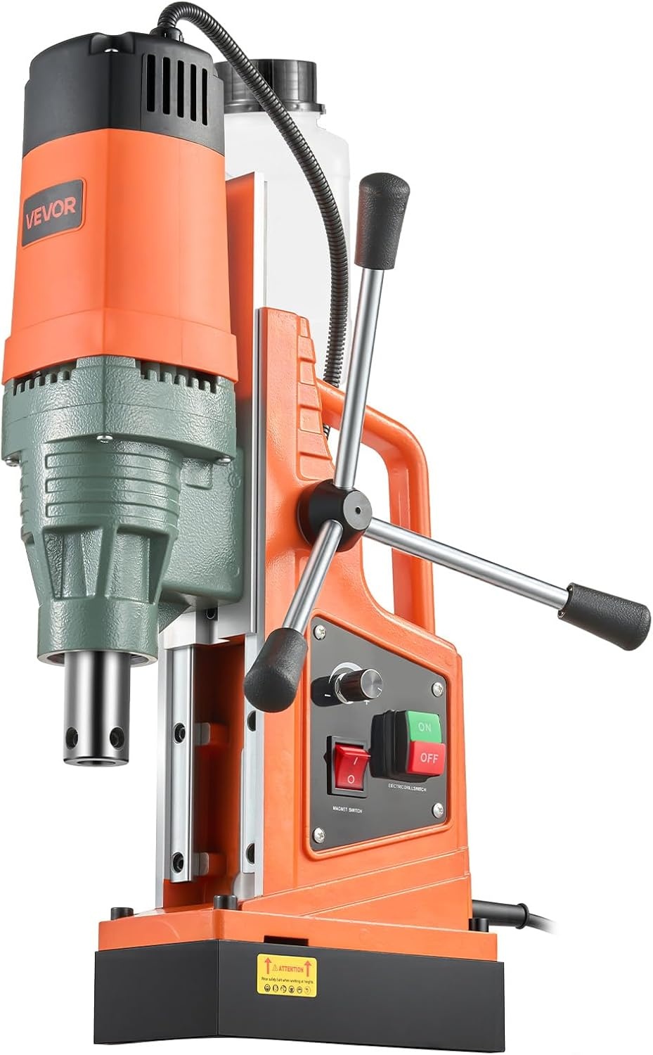 image:imageVEVOR Mag Drill Press 1300W 157 Boring Diameter 2922lbf Power Portable Magnetic Drill 810 PRM Electric Drilling Machine for Metal Surface Industrial and Home ImprovementW 2 NEW