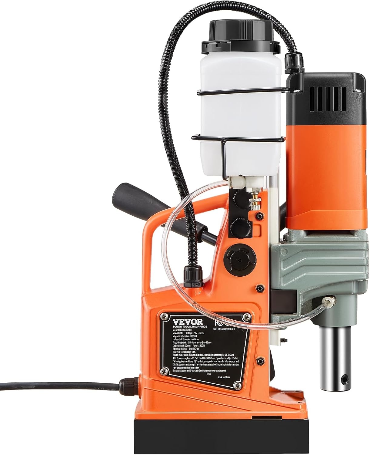 image:imageVEVOR Mag Drill Press 1300W 157 Boring Diameter 2922lbf Power Portable Magnetic Drill 810 PRM Electric Drilling Machine for Metal Surface Industrial and Home Improvementw 16