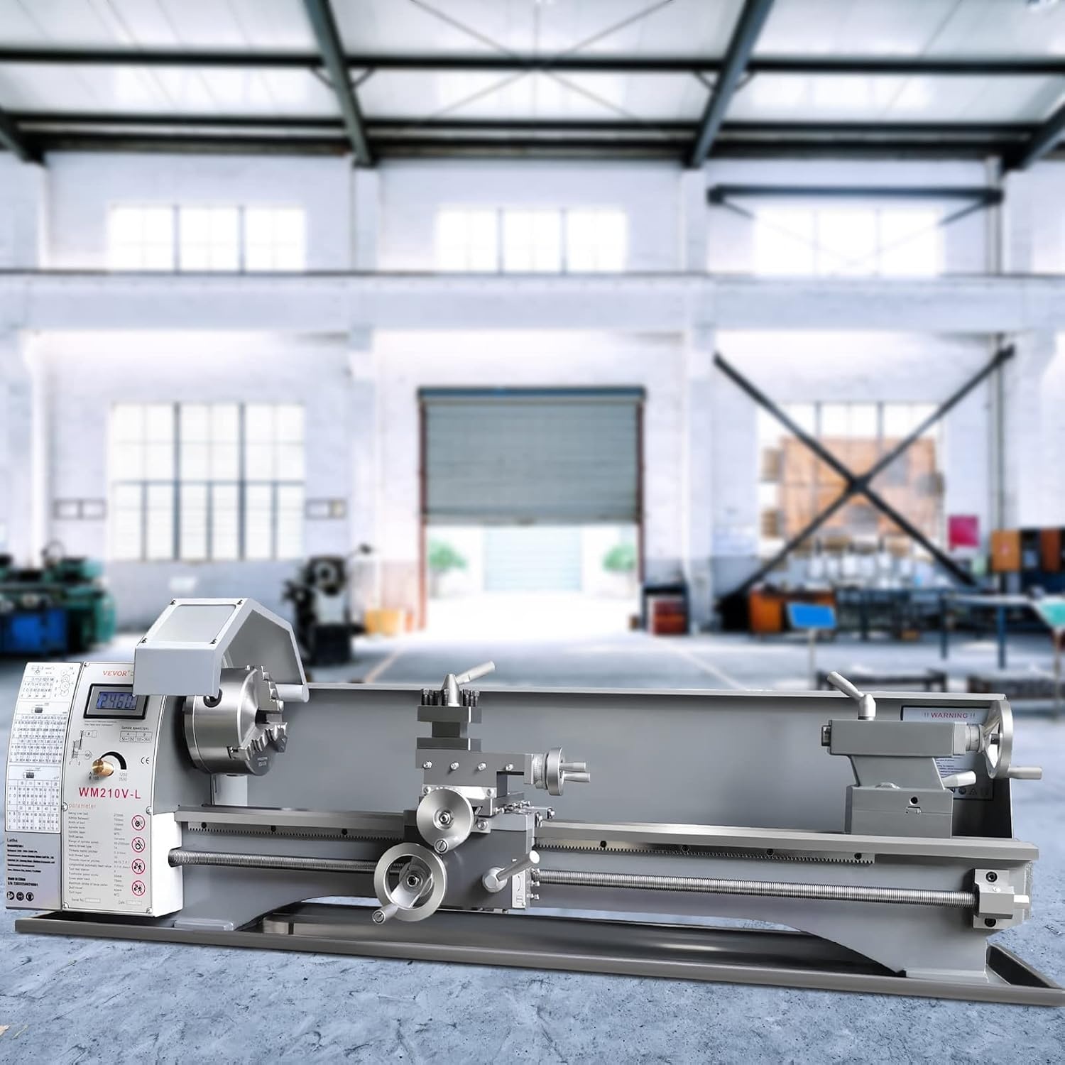 image:imageVEVOR Metal Lathe 83 x 295 Benchtop Metal Lathe 02500 RPM Continuously Variable Speed 750W Brushless Motor Metal Gears with LCD Display Metal Lathe Machine83 295