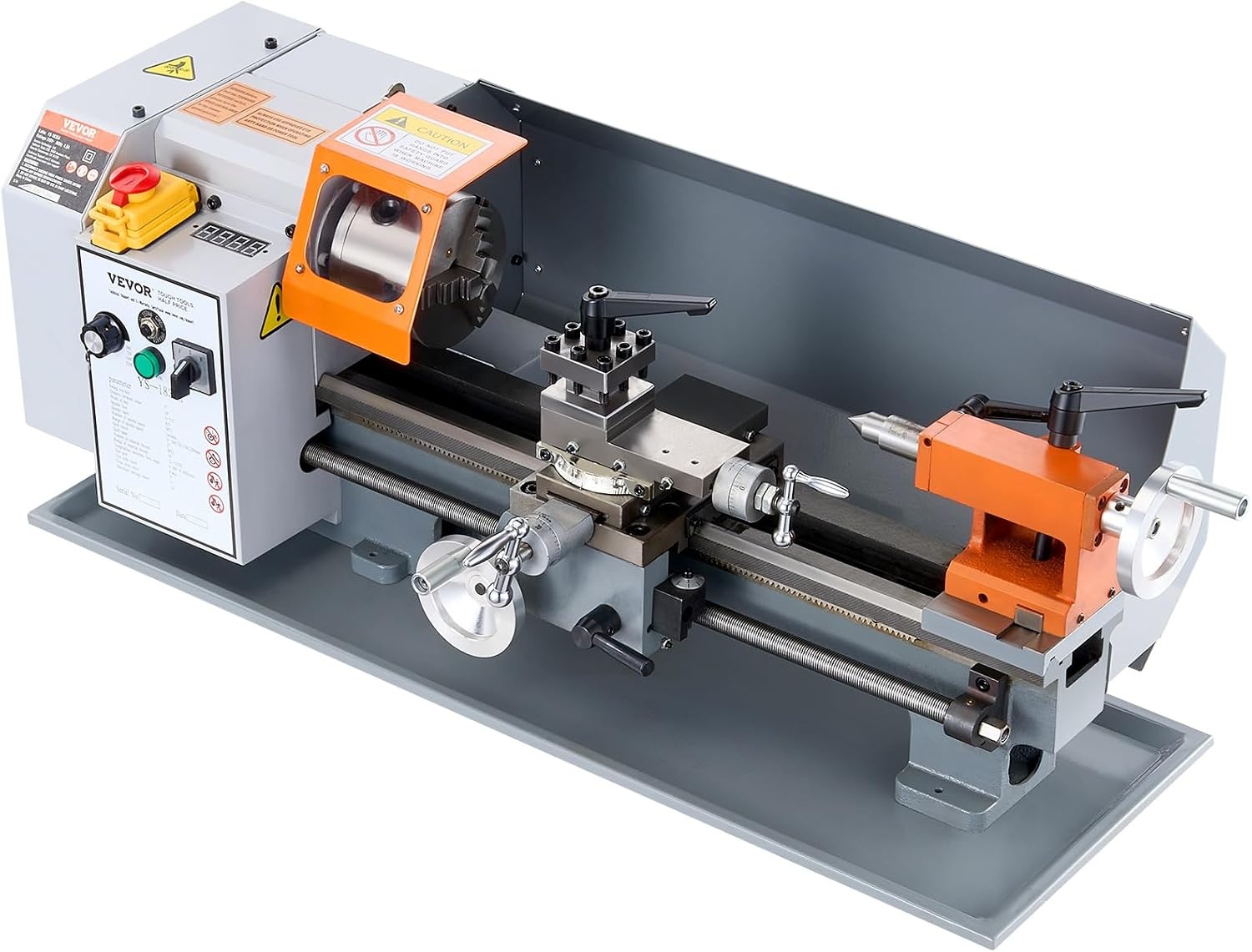 image:imageVEVOR Metal Lathe 83 x 295 Benchtop Metal Lathe 02500 RPM Continuously Variable Speed 750W Brushless Motor Metal Gears with LCD Display Metal Lathe Machine7 1378