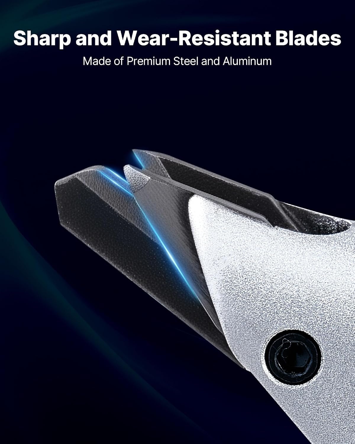image:imageVEVOR Metal Shear Cordless Sheet Metal Cutter with 360Degree Pivoting Head Double Blades 110VAC 20VDC Cuts 18 GA Galvanized Steel 20 GA Stainless Steel Aluminum Plastic Cardboard 2800SPMCorded Sheet Metal Shear