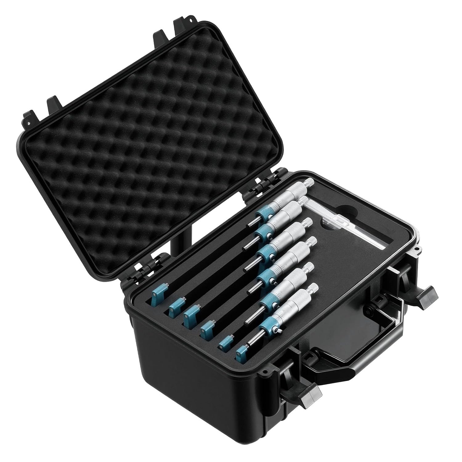 image:imageVEVOR Micrometer Set Digital Outside Micrometer 01 inch Measuring Range 000005 Resolution UltraPrecision 00001 Accuracy LCD Screen inmm Switch Carbide Tip with Protective Case011223344556