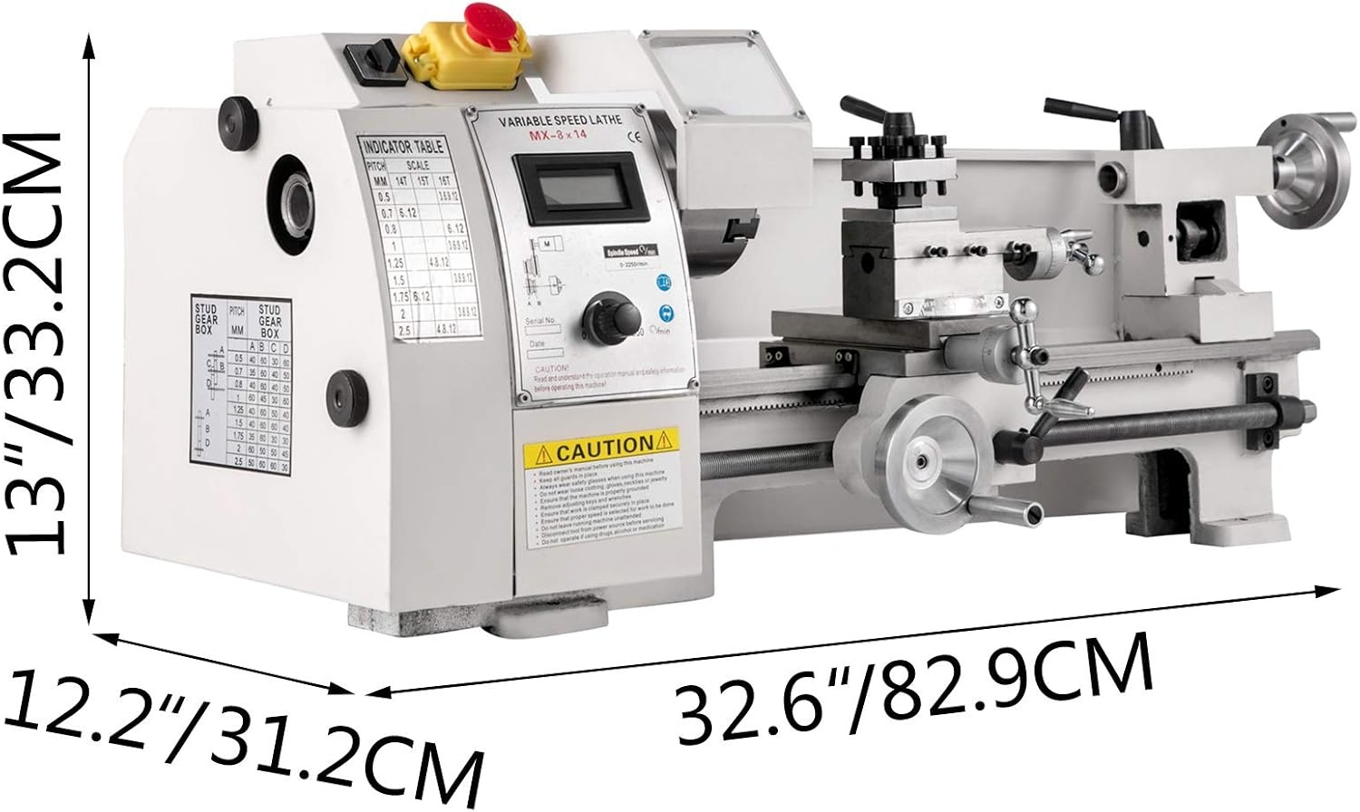 image:imageVEVOR Mini Metal Lathe 8x14 Mini Lathe Machine 2250 PRM Variable Speed Change Precision Mini Lathe 650W Metal Working Lathe Milling Machine for Various Types of Turning716 Metal Lathe