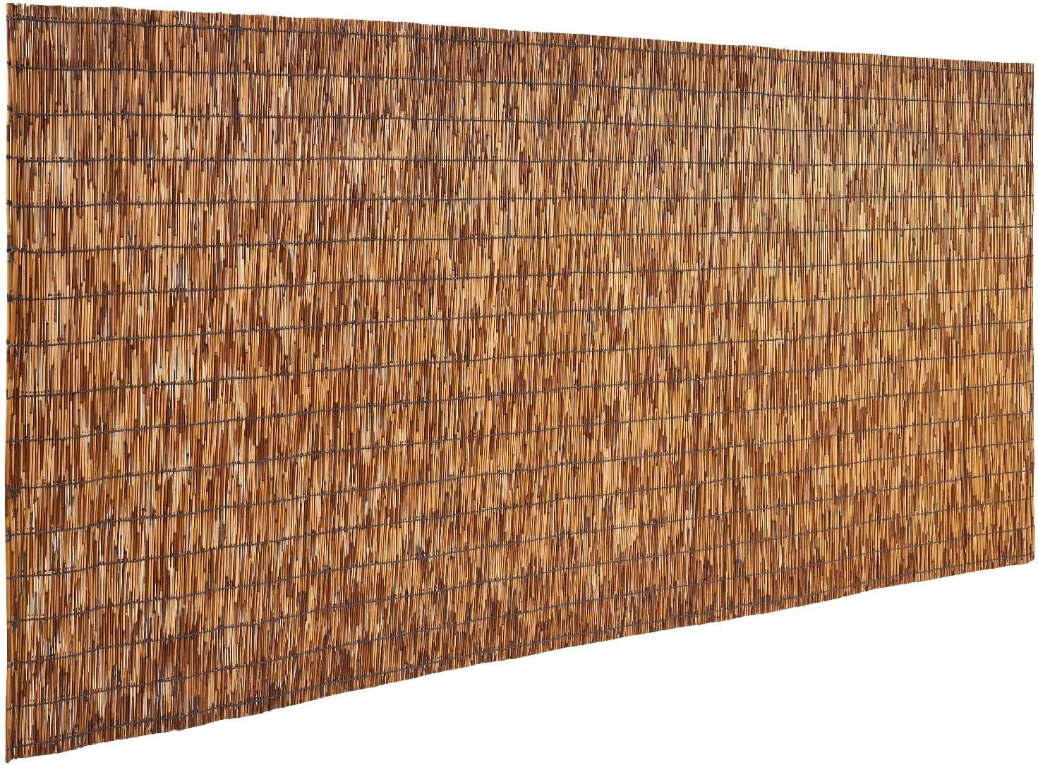 image:imageVEVOR Natural Reed Fencing 4 ft x 164 ft 3 Pack Decorative Natural Reed Fencing Roll Decorative Fence for Backyard Divider Privacy Screen Panel Curtain for Balcony Patio Garden Backyard OutdoorBrown