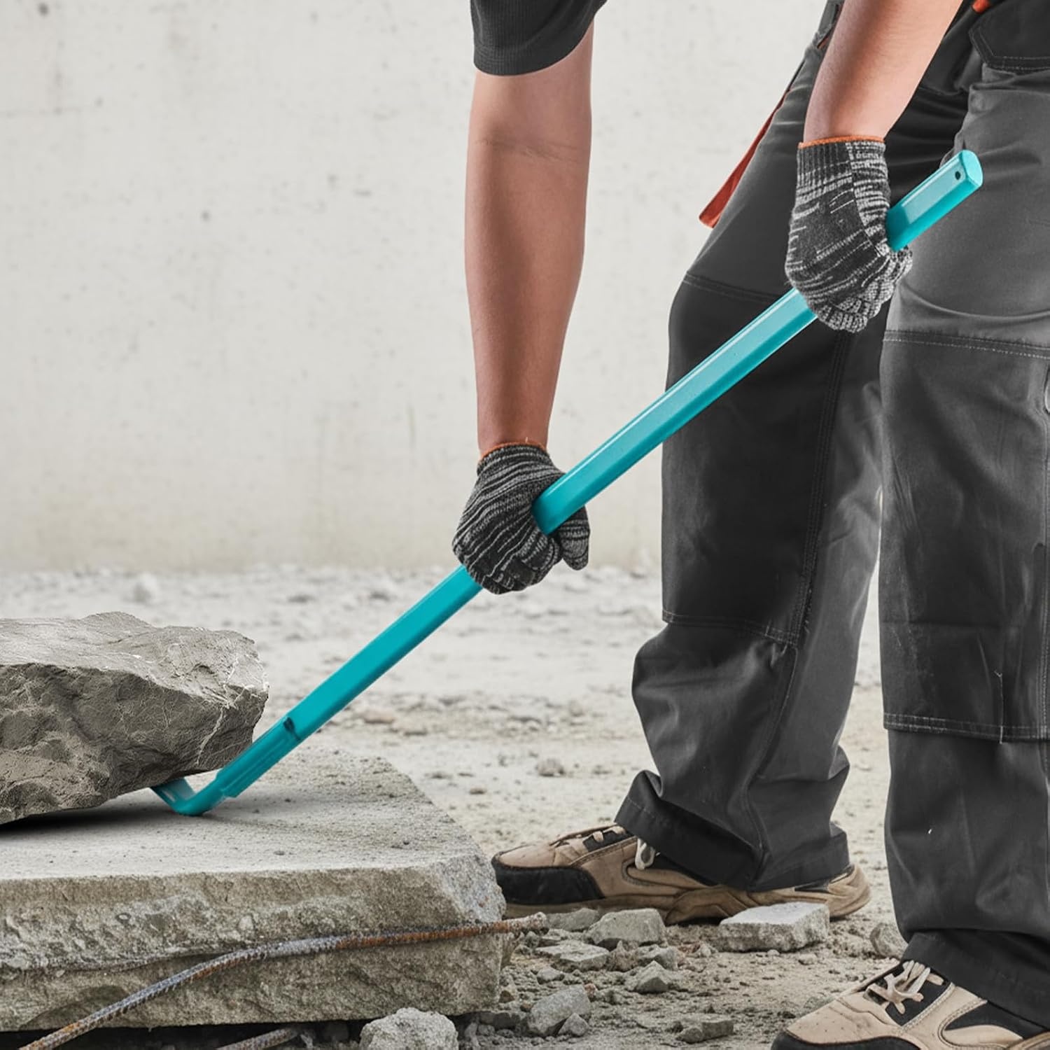 image:imageVEVOR Open Angle Monster Pry Bar 525 Inch Carbon Steel Handle 2000lbs Prying Capacity Pry Lever Bar Crowbar for Concrete Demolition Crowbaring Ideal for Construction amp Industrial Use56inch