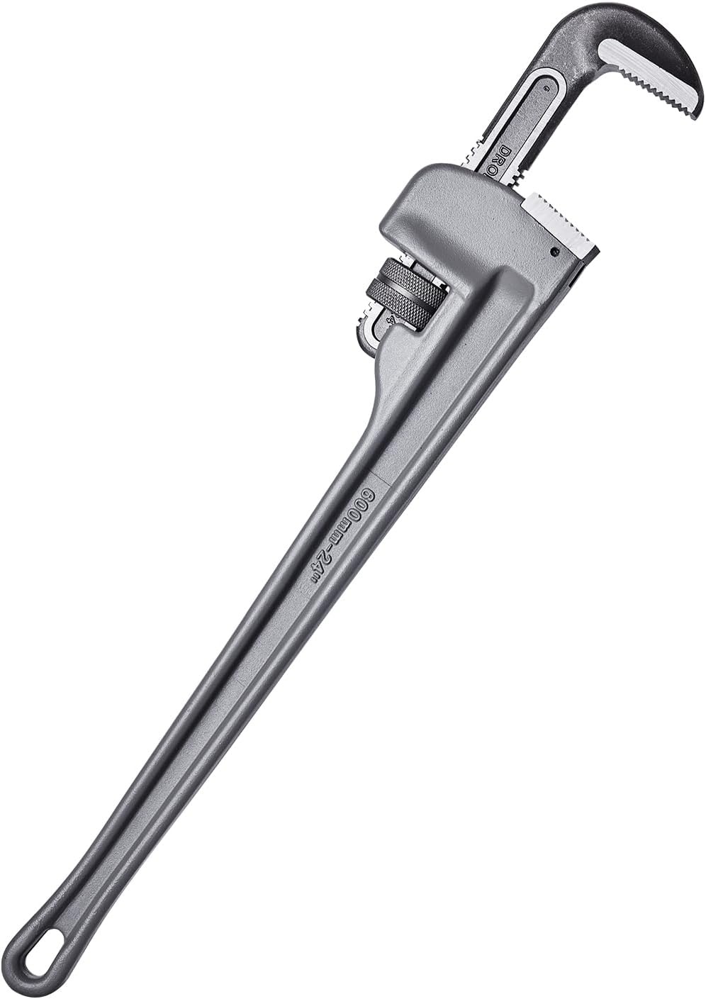 image:imageVEVOR Pipe Wrench 18 Aluminum Straight Pipe Wrench Adjustable Plumbing Wrench with High Strength Jaw and Ergonomic Handle Easy to Carry Hangable Design for Water Pipes Automotive Repairs24 Straight Pipe Wrench