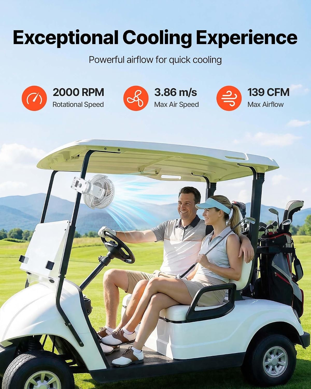 image:imageVEVOR Portable Clip Fan Rechargeable Clip On Fan with Light USB Port with 3 Speeds amp Circulation Mode Strong Airflow Sturdy Clamp Long Runtime for Desk Golf CartOutdoor Camping TreadmillBlackPortable Clip Fan White