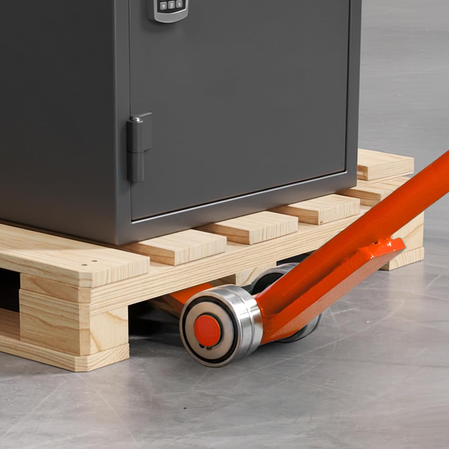 image:imageVEVOR Prylever Bar 4T8818LBS Load Capacity 45FT Length Steel Handle Lever Dollyr with 28 Wheels for Large Pallets Heavy Items Concrete Blocks Heavy Duty Equipment Handling3T45FT 2 Pack