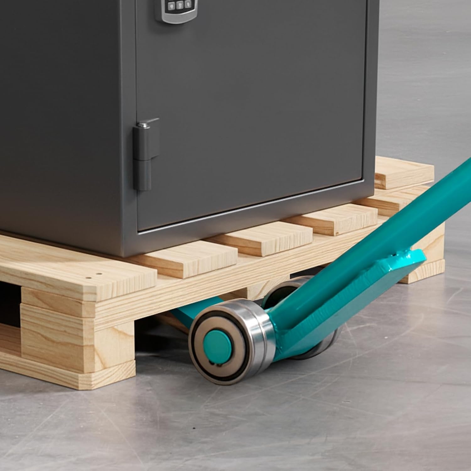 image:imageVEVOR Prylever Bar 4T8818LBS Load Capacity 45FT Length Steel Handle Lever Dollyr with 28 Wheels for Large Pallets Heavy Items Concrete Blocks Heavy Duty Equipment Handling4T47FT