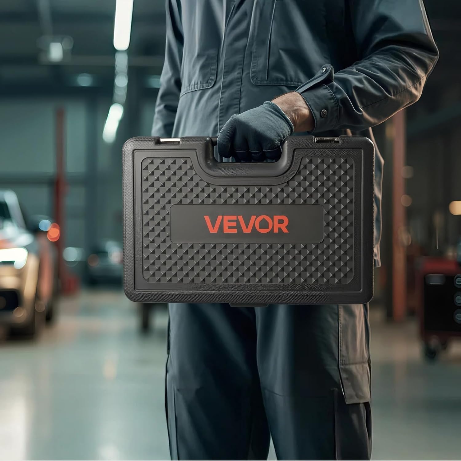 image:imageVEVOR Pull and Press Sleeve Kit 28 PCS Steel Bush Removal Insertion Sleeve Tools with Carrying Case Compatible with LCV and HGV Engines for Removing and Installing Bushings Bearings and Seals